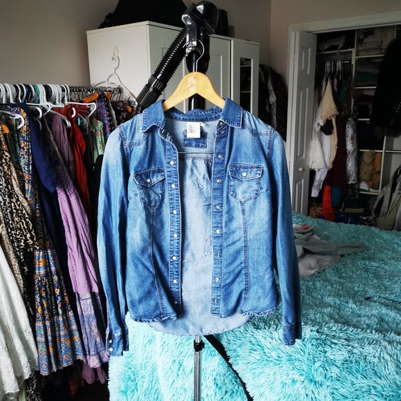 Upcycled Denim Top - Picture 2 of 4